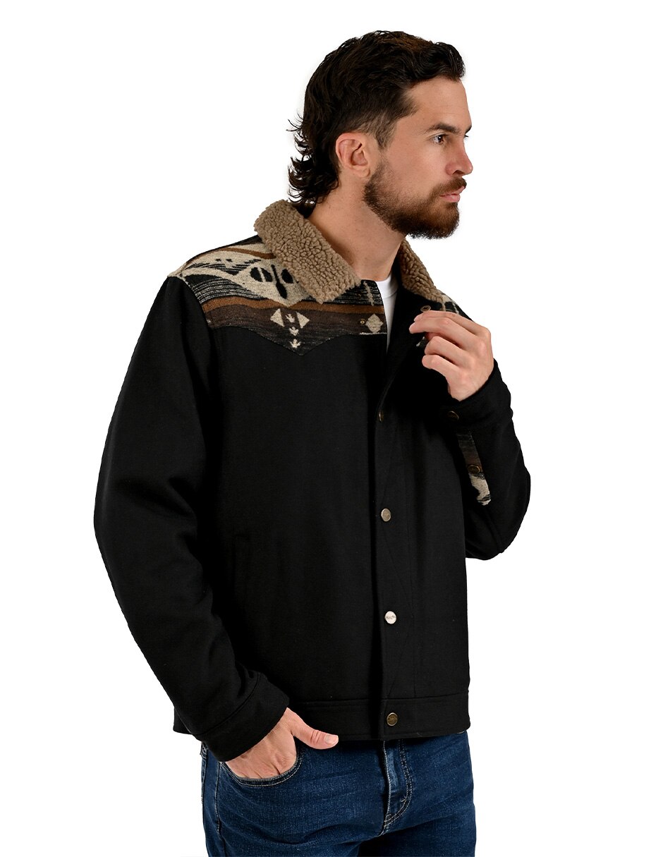Chamarra casual con bolsillos para hombre 4