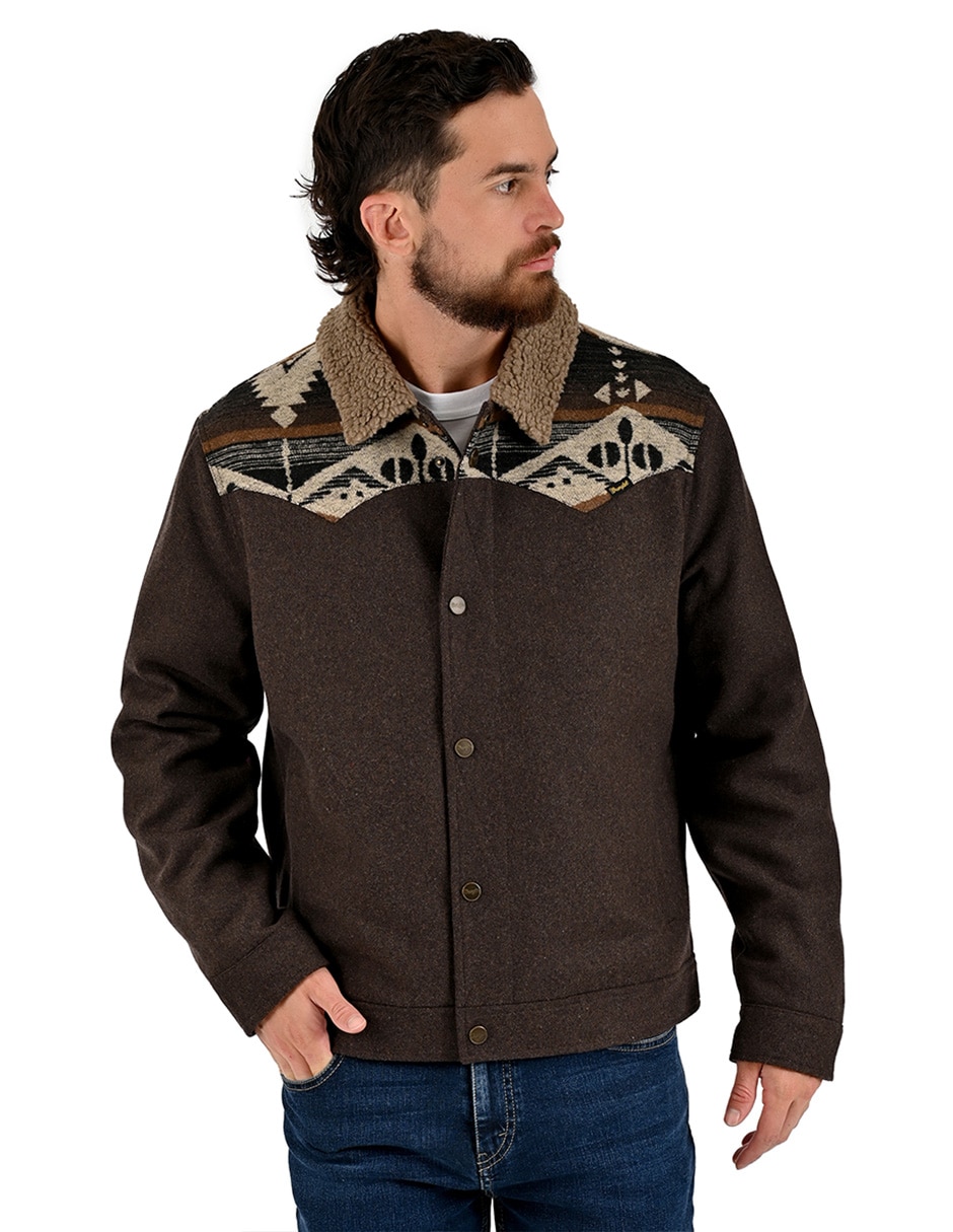 Chamarra casual con bolsillos para hombre