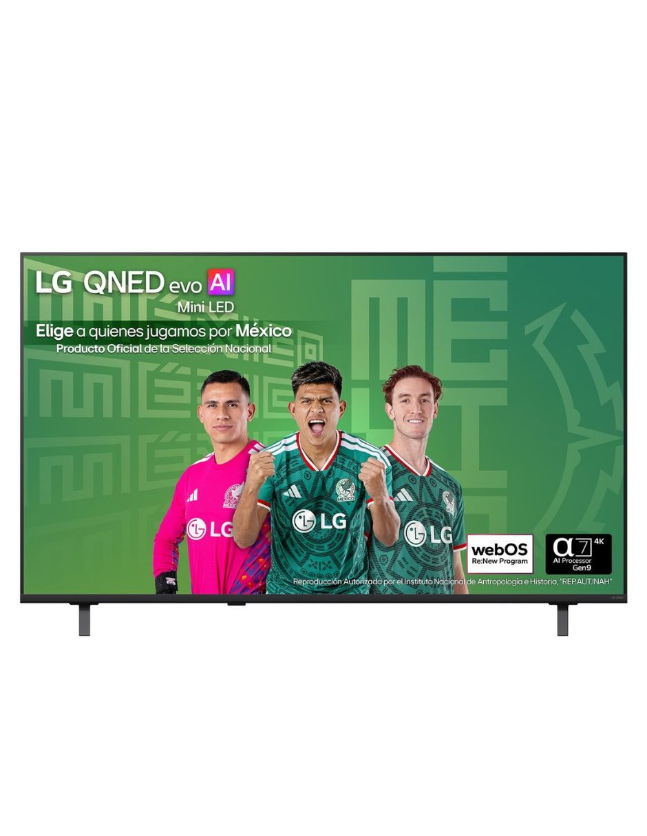 Pantalla Smart TV Mini LED de 55 pulgadas 4K 55QNED71BSC con WebOS con AI Sound