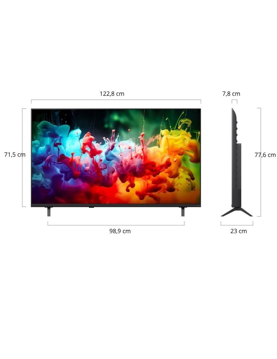 Pantalla Smart TV Mini LED de 55 pulgadas 4K 55QNED71BSC con WebOS con AI Sound 10