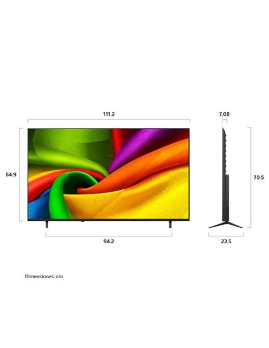 Pantalla Smart TV NanoCell de 50 pulgadas 4K/UHD 50NU851BPSG con WebOS con AI Sound 10