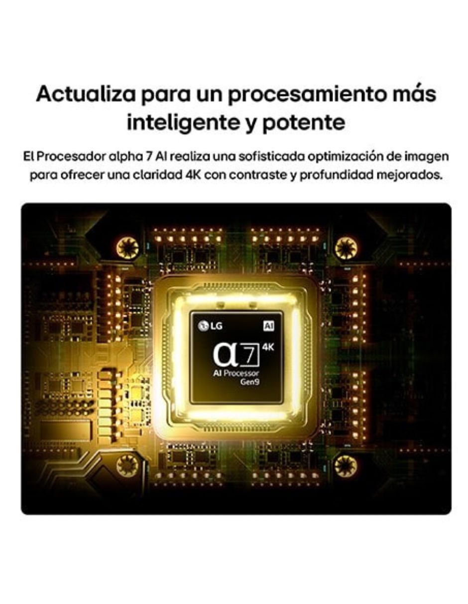 Pantalla Smart TV NanoCell de 50 pulgadas 4K/UHD 50NU851BPSG con WebOS con AI Sound 2