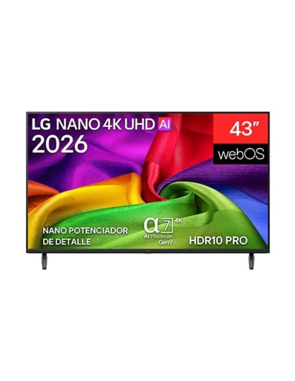Pantalla Smart TV NanoCell de 43 pulgadas 4K/UHD 43NU800BPSC con WebOS con AI Sound