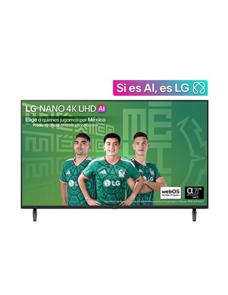 Pantalla Smart TV NanoCell de 43 pulgadas 4K/UHD 43NU800BPSC con WebOS con AI Sound 5