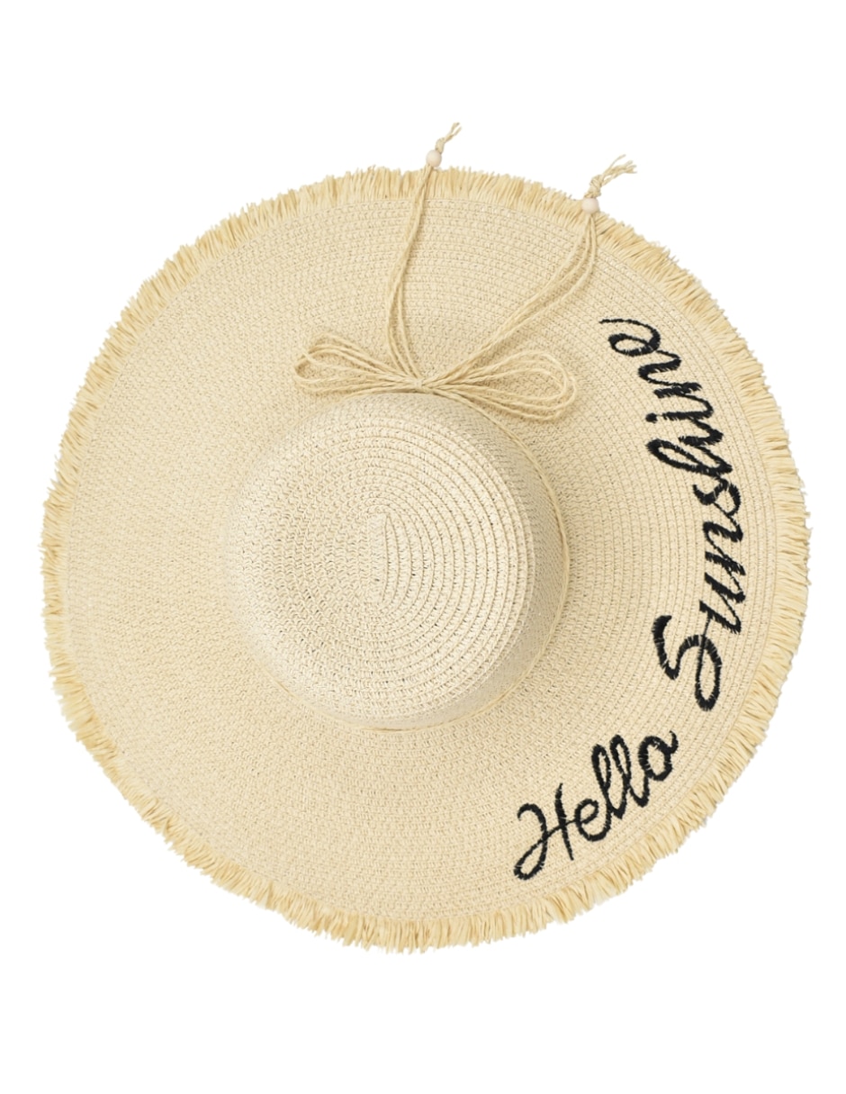 Sombrero casual estampado letra y frase