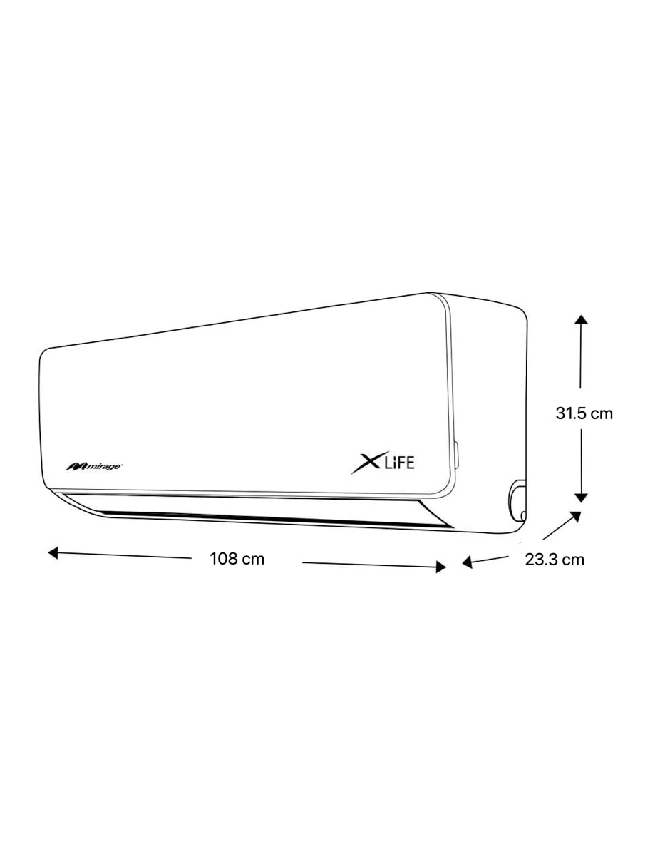 Aire acondicionado mini split frío 24000 BTU SETCLF261J 220 V 3