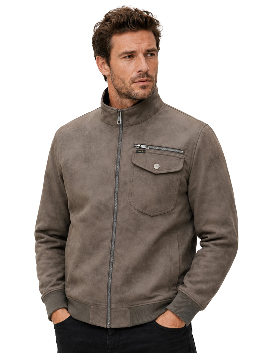 Chamarra casual con bolsillos para hombre 1