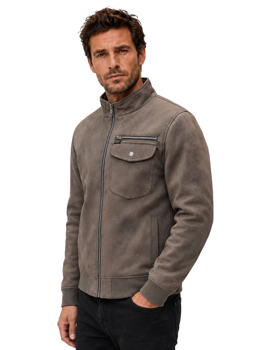 Chamarra casual con bolsillos para hombre 3