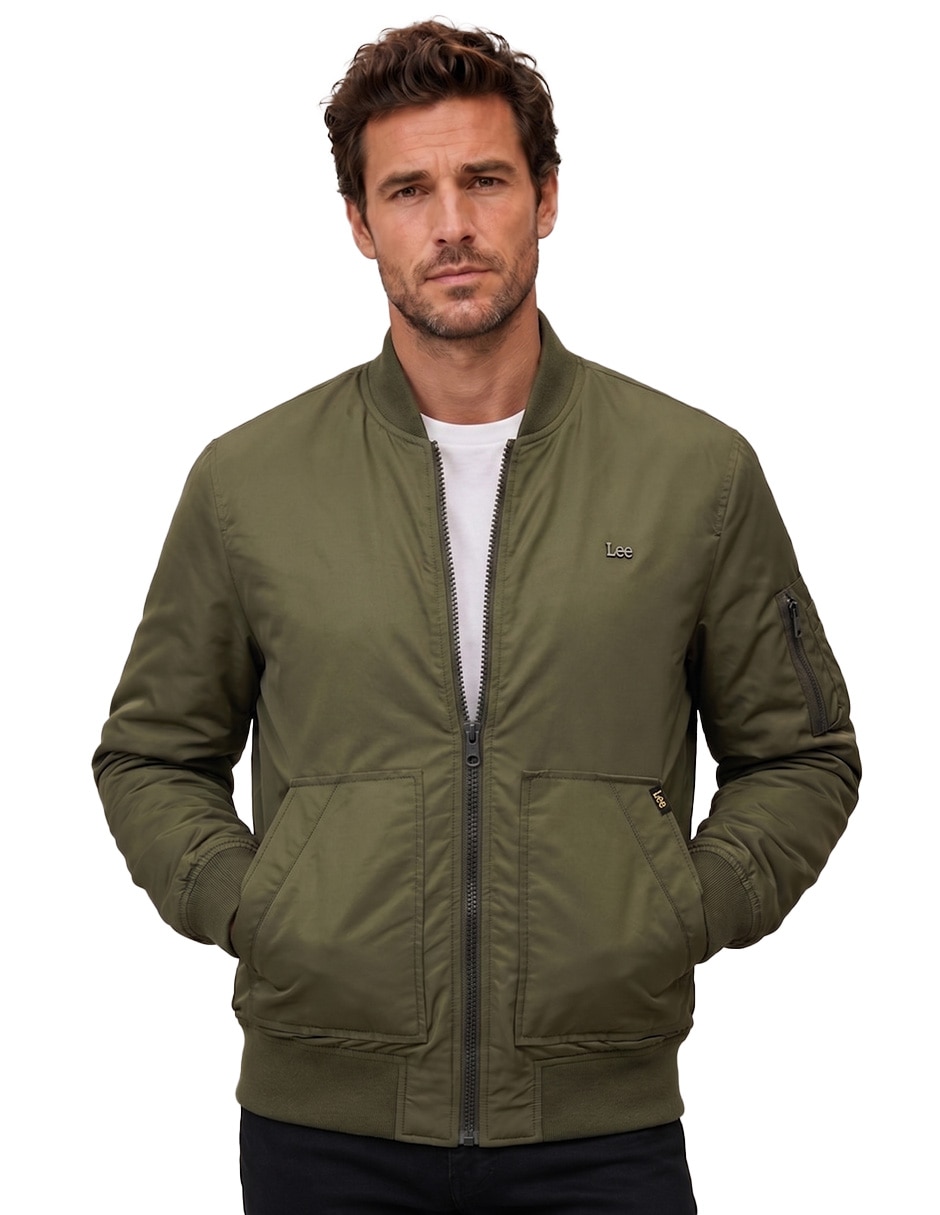 Chamarra casual con bolsillos para hombre 1