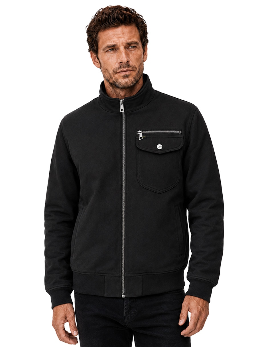 Chamarra casual con bolsillos para hombre Chamarra casual con bolsillos para hombre