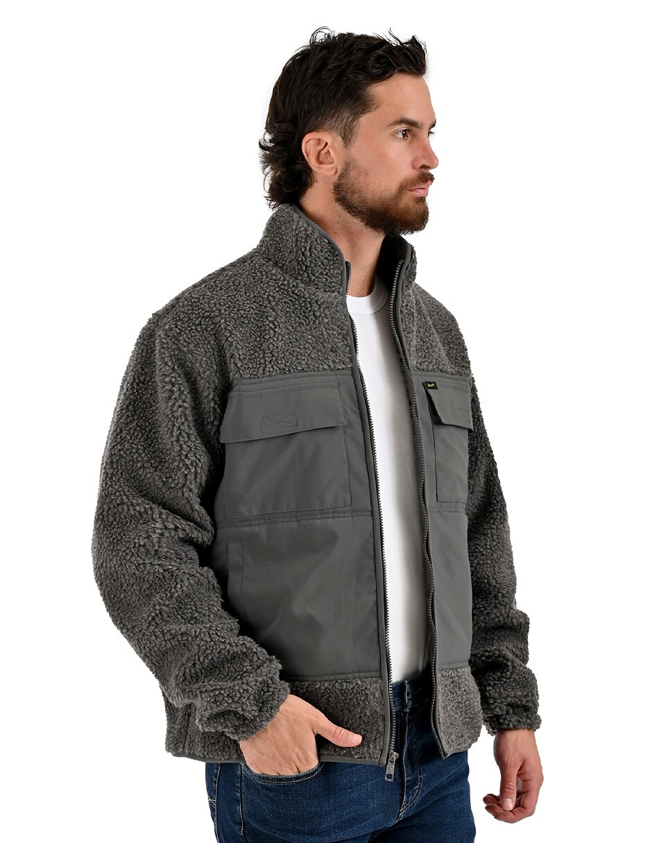 Chamarra casual con bolsillos para hombre 4