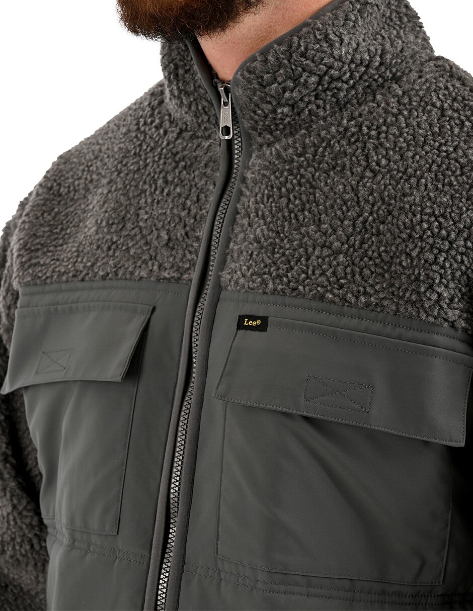 Chamarra casual con bolsillos para hombre 3