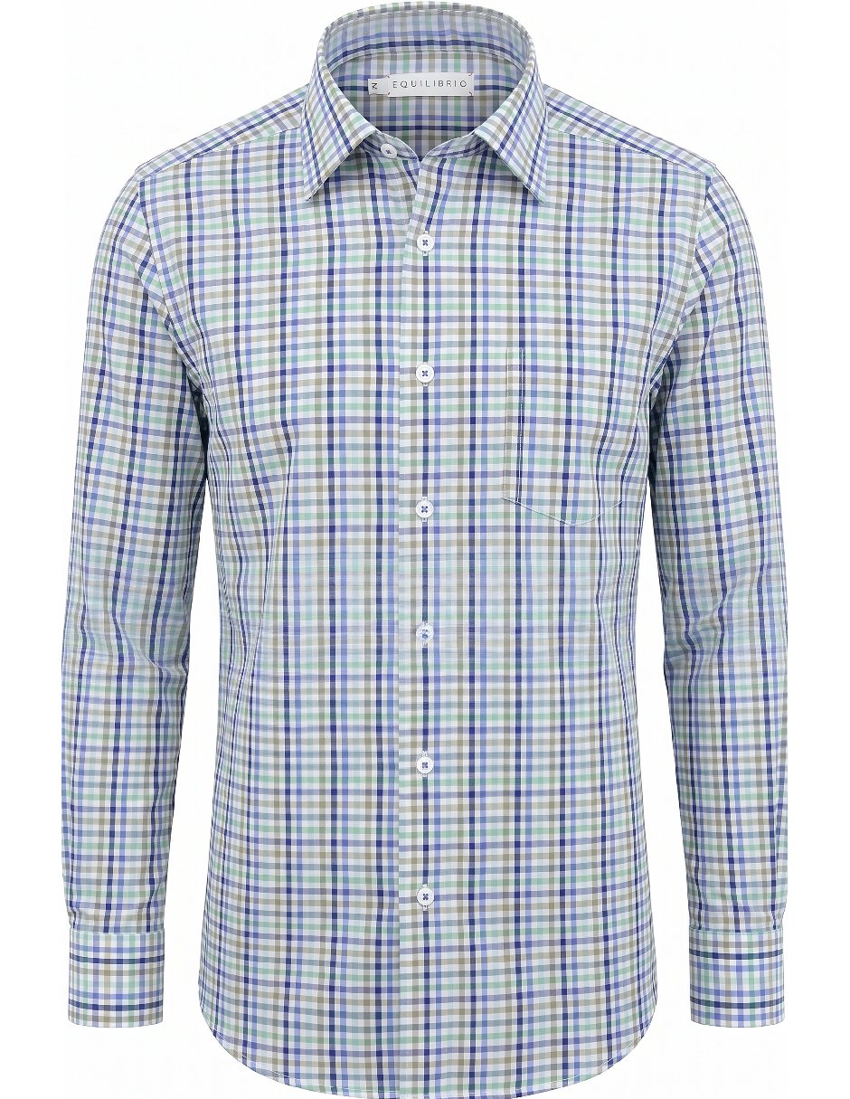 Camisa casual manga larga para hombre 3