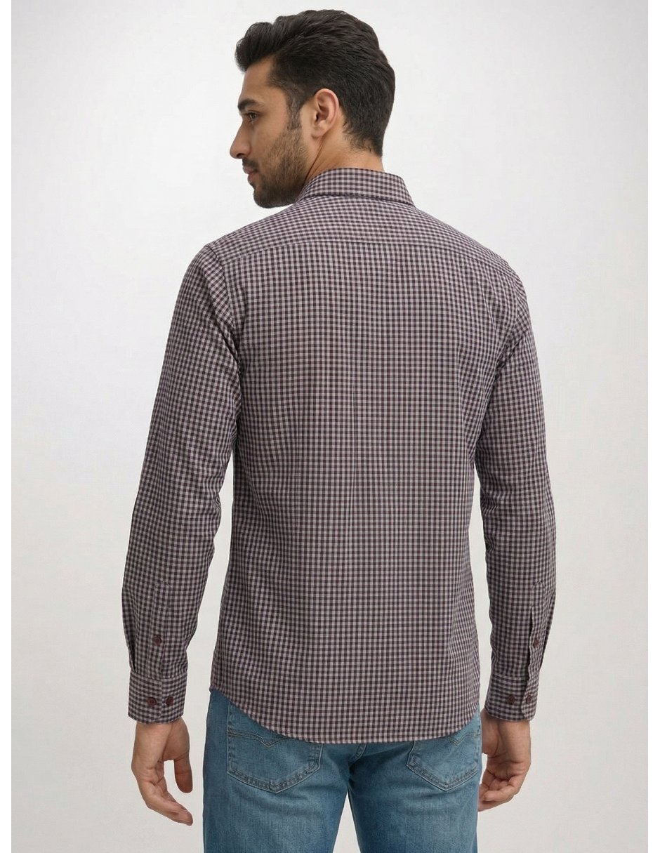 Camisa casual manga larga para hombre 2