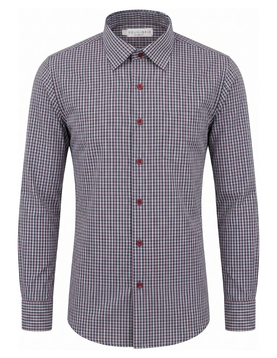 Camisa casual manga larga para hombre 3