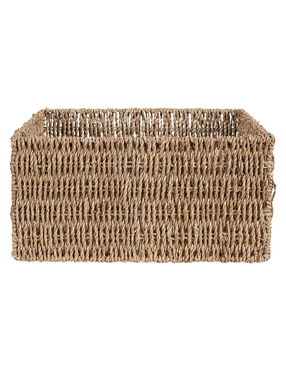 Canasta con forma de rectangular Selene de hierbas marinas 3