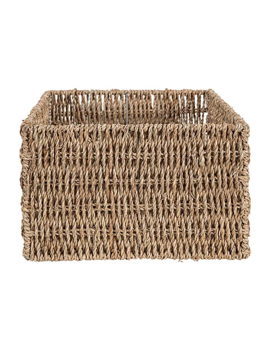 Canasta con forma de rectangular Selene de hierbas marinas 2