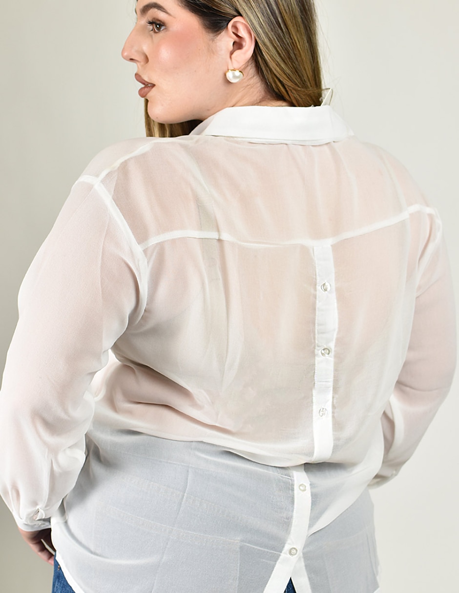 Camisa manga larga para mujer 4