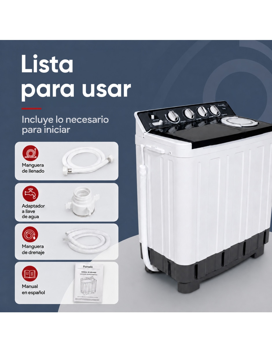 Lavadora semiautomática carga superior mkz-lavadora11kg 8