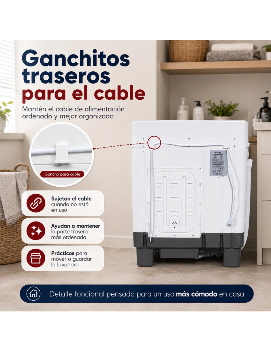 Lavadora semiautomática carga superior mkz-lavadora11kg 7