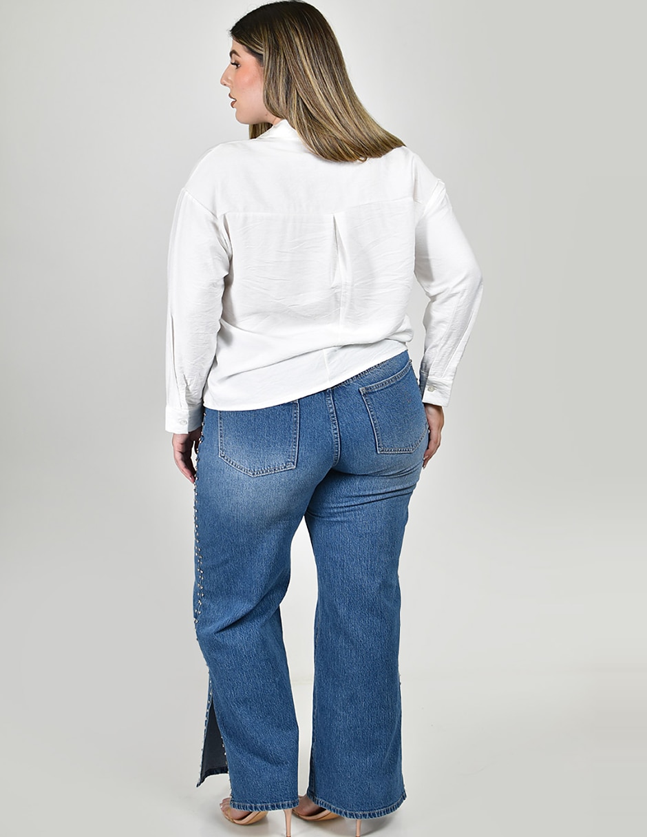 Blusa camisera manga Larga para mujer 4