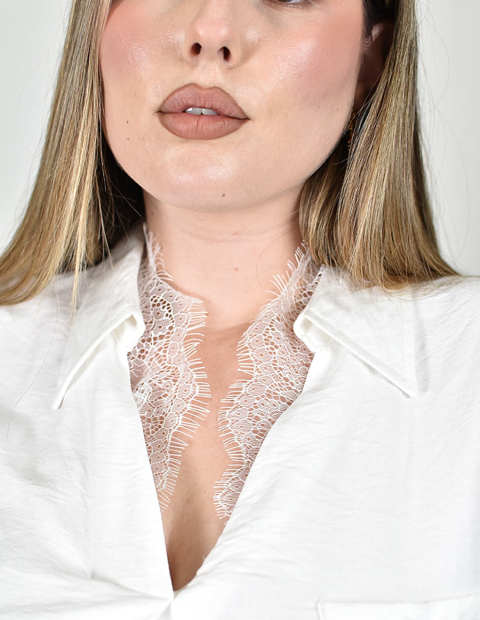 Blusa camisera manga Larga para mujer 3