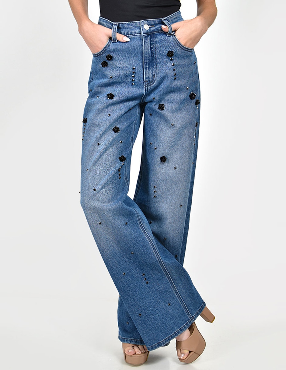 Jeans wide leg j-ch-zh-0217-medio-tr para mujer Jeans wide leg j-ch-zh-0217-medio-tr para mujer