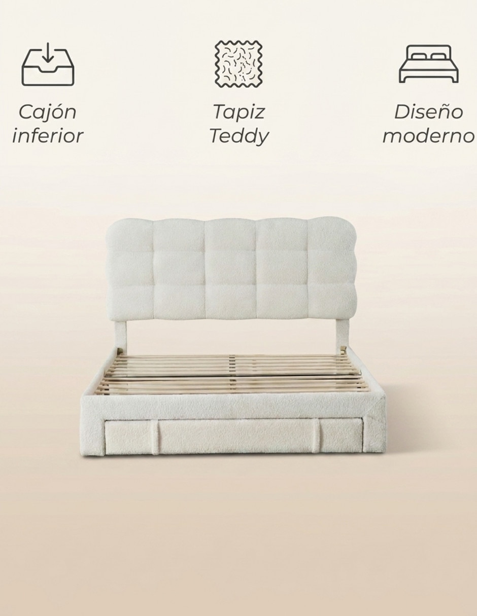 Cama de madera y tela 6
