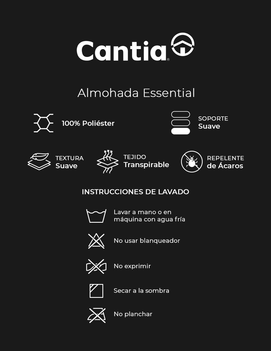 Almohada essential firmeza media 2