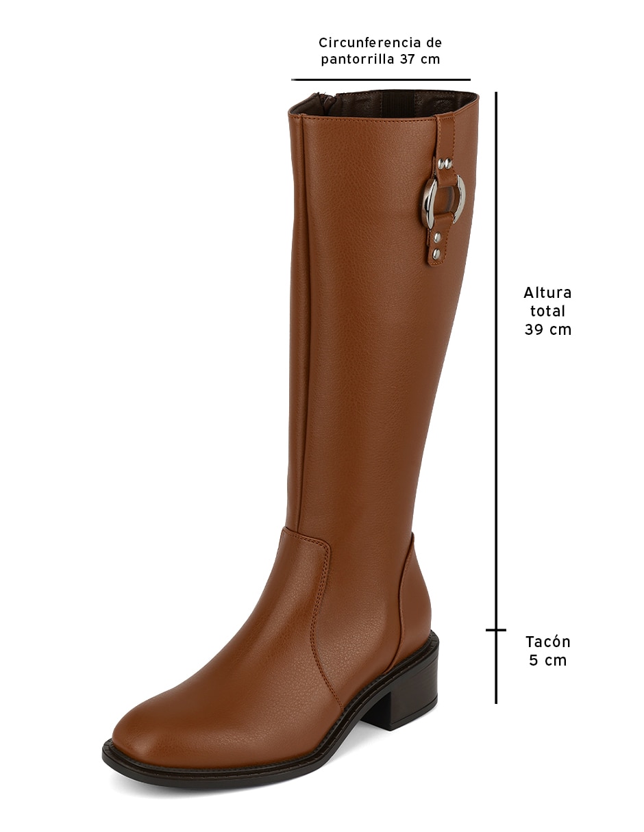 Bota abajo de la rodilla rbcollection de piel para mujer 2