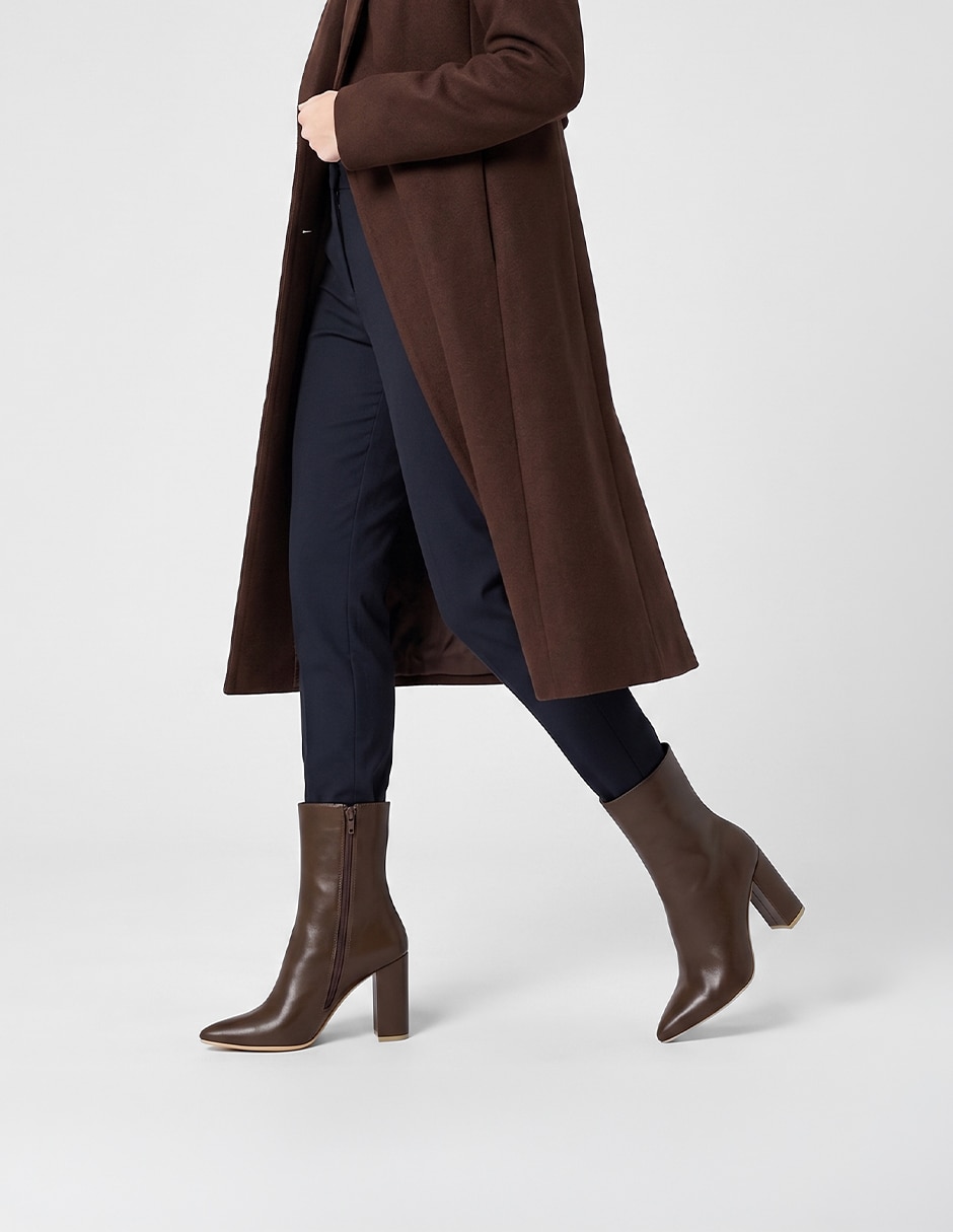 Botín abajo de la rodilla modern essential de piel para mujer 5