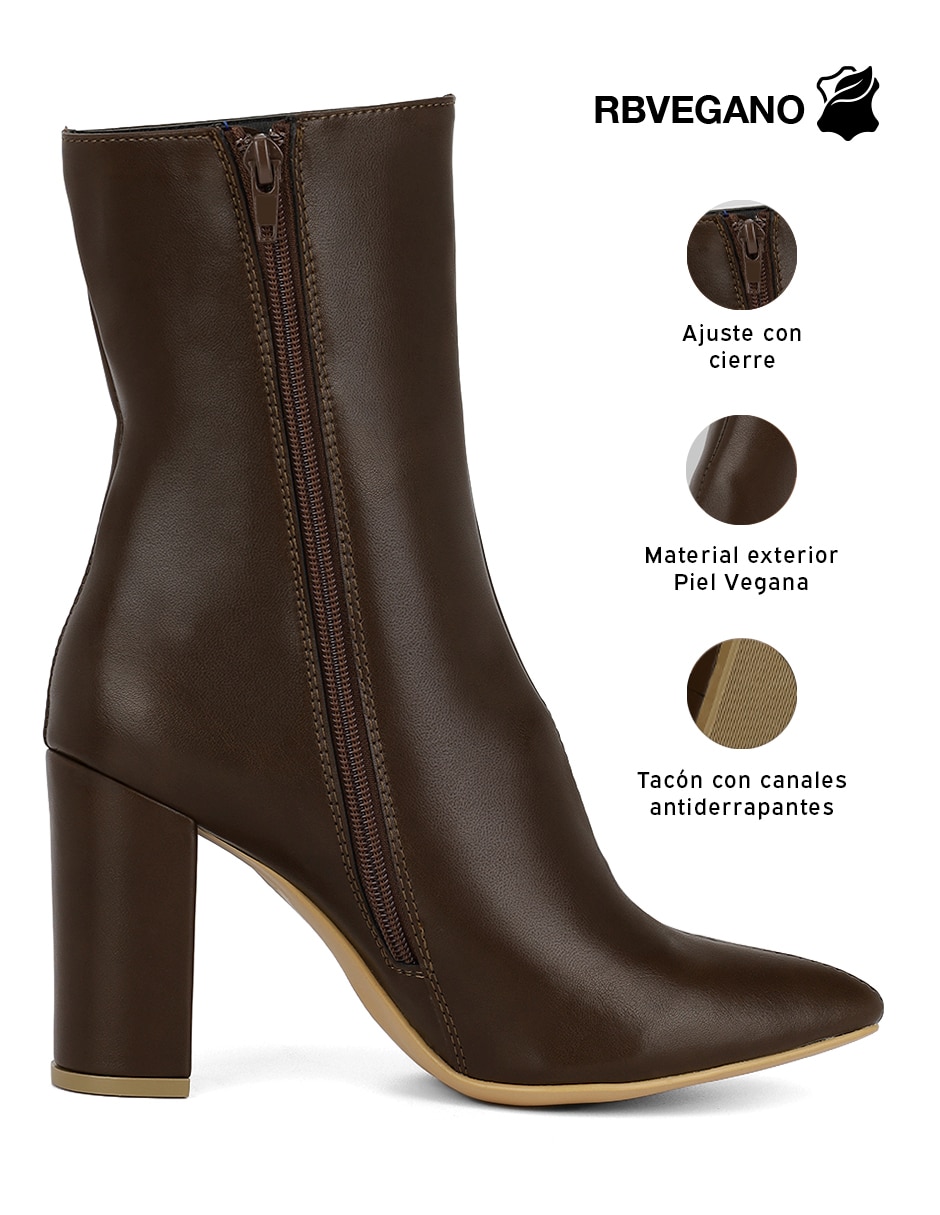 Botín abajo de la rodilla modern essential de piel para mujer 4