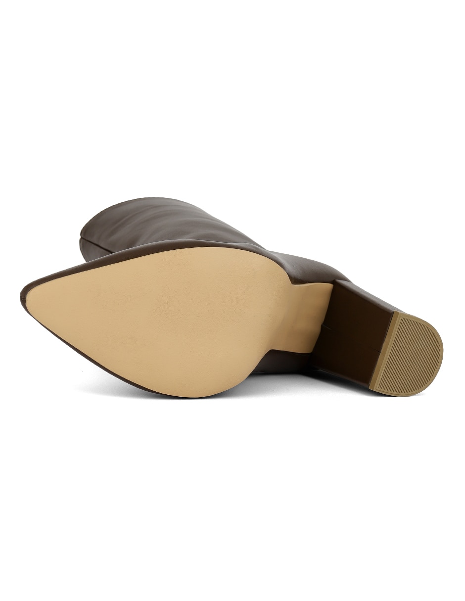 Botín abajo de la rodilla modern essential de piel para mujer 3