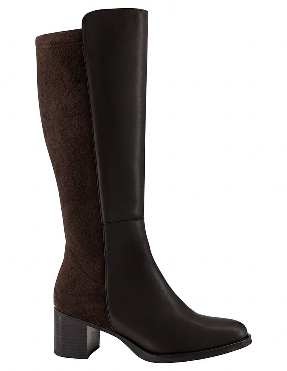 Bota rodilla de piel para mujer 3