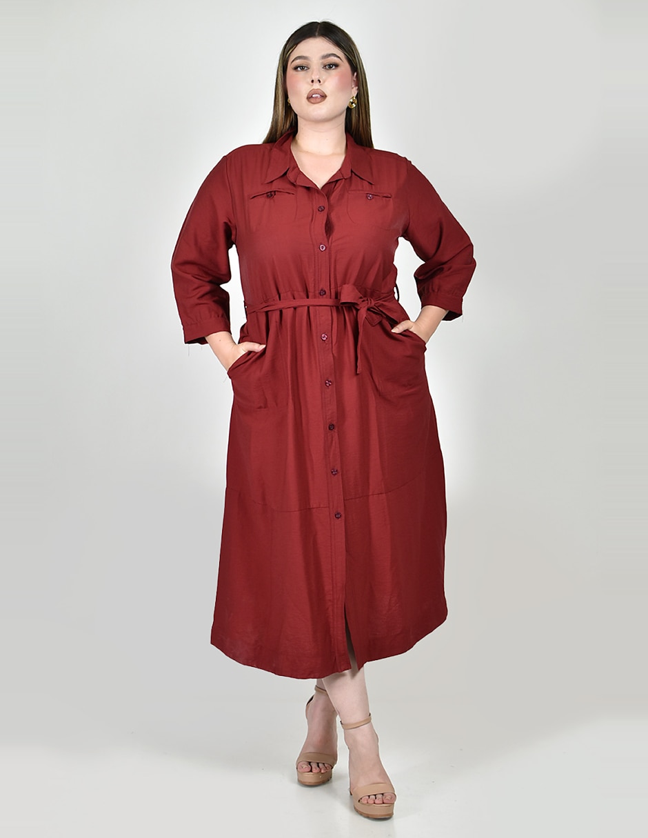 Vestido midi casual para mujer