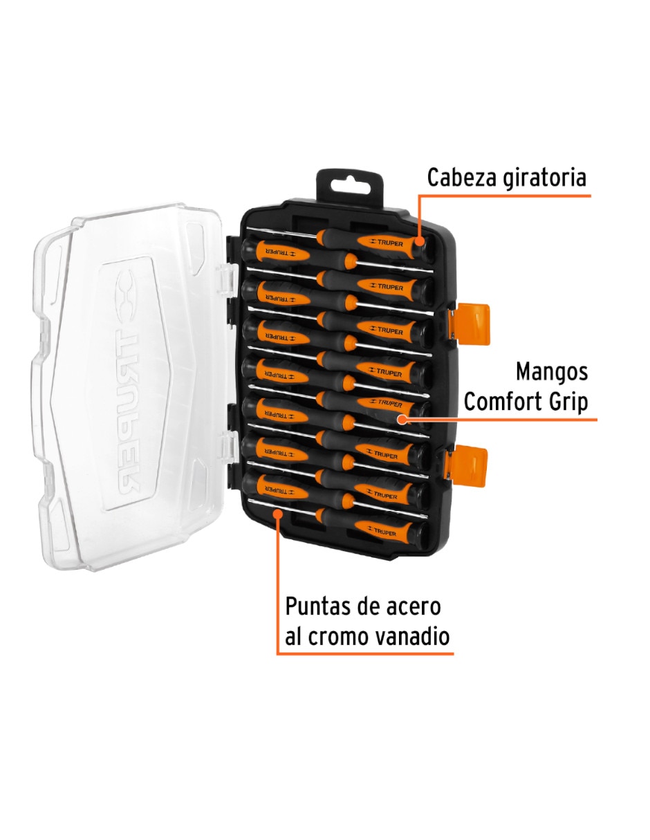 Set de desarmadores 15 piezas 3