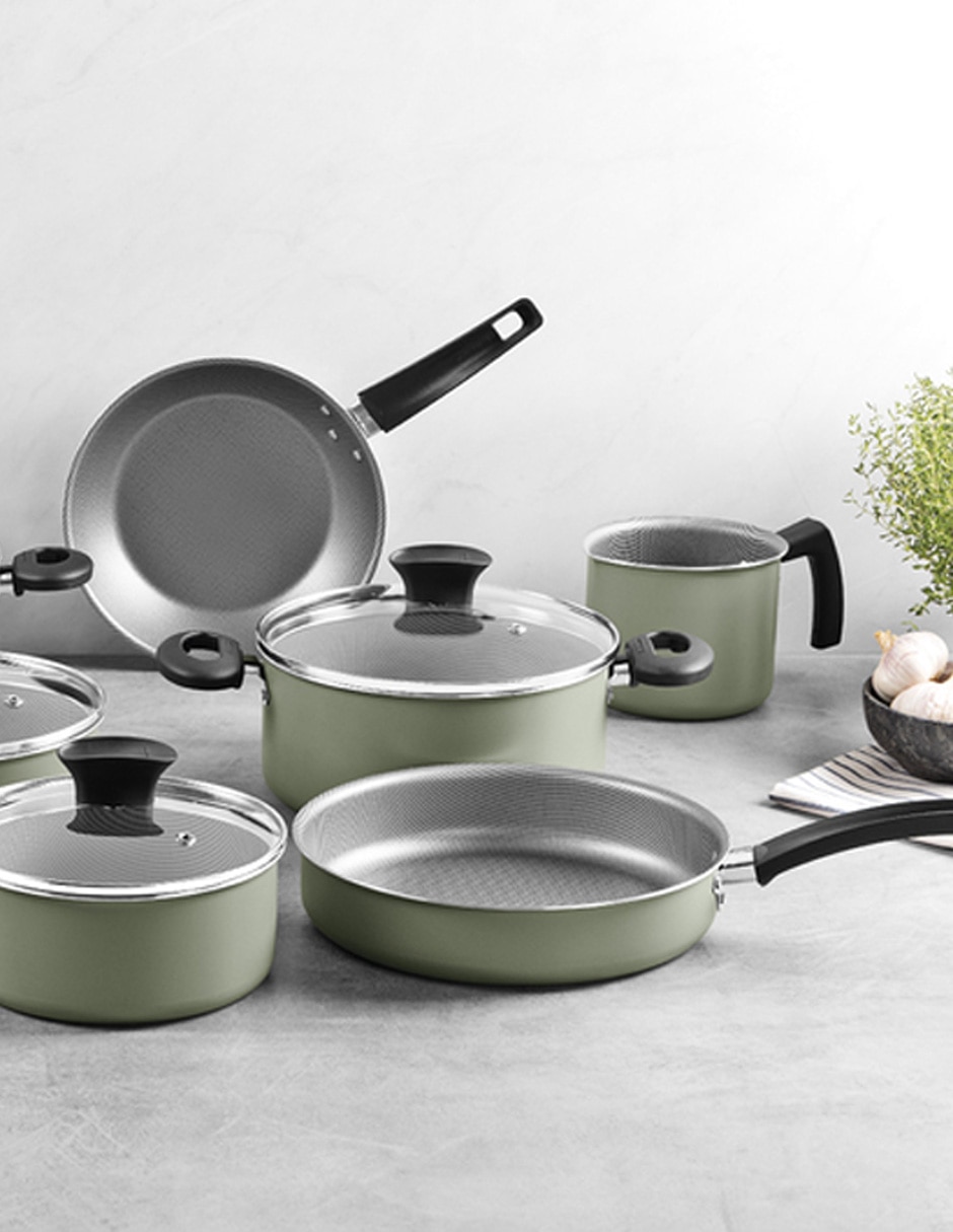 Batería de cocina de aluminio antiadherente starflon max 13 piezas 5