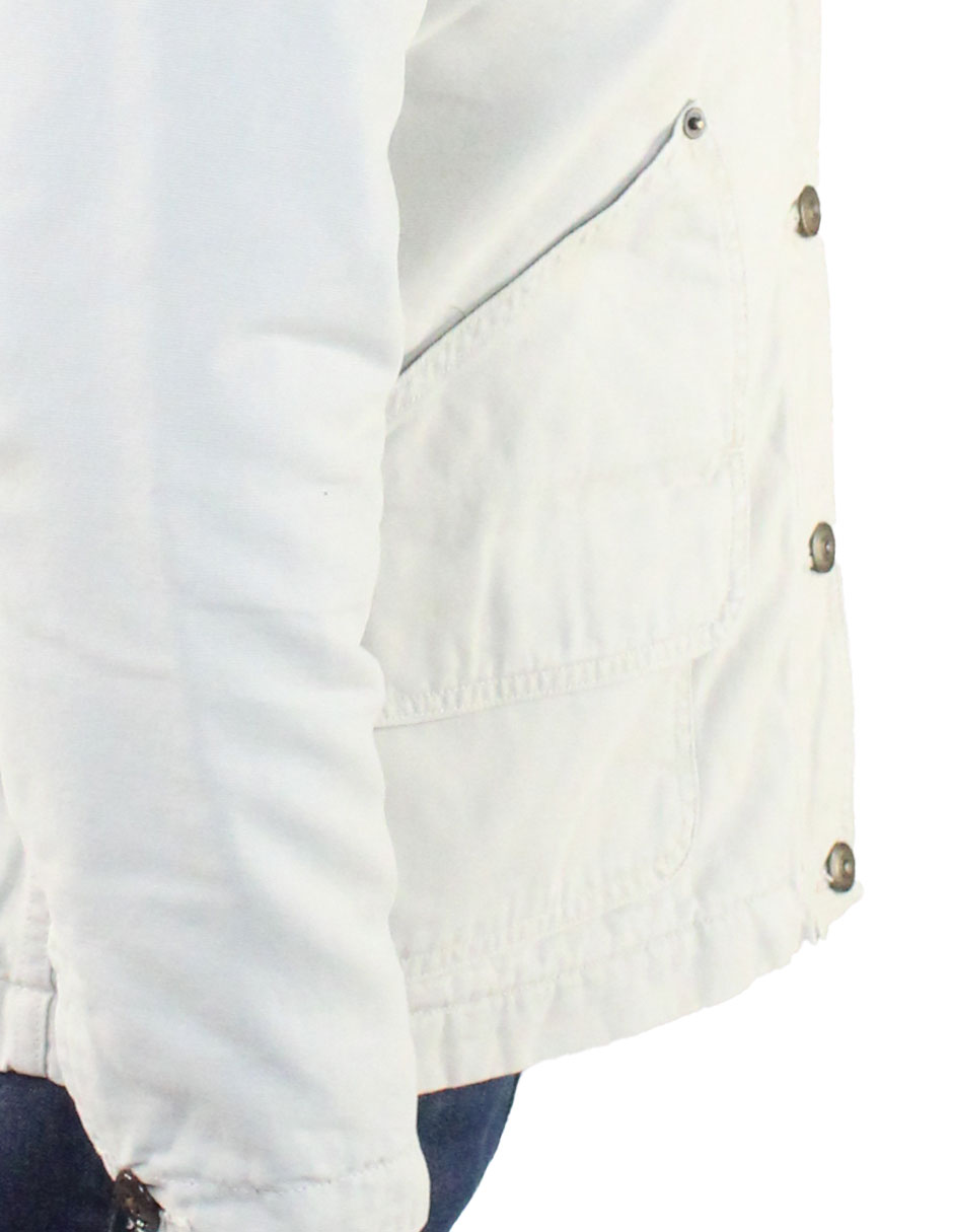 Chamarra casual de algodón con bolsillos para hombre 3