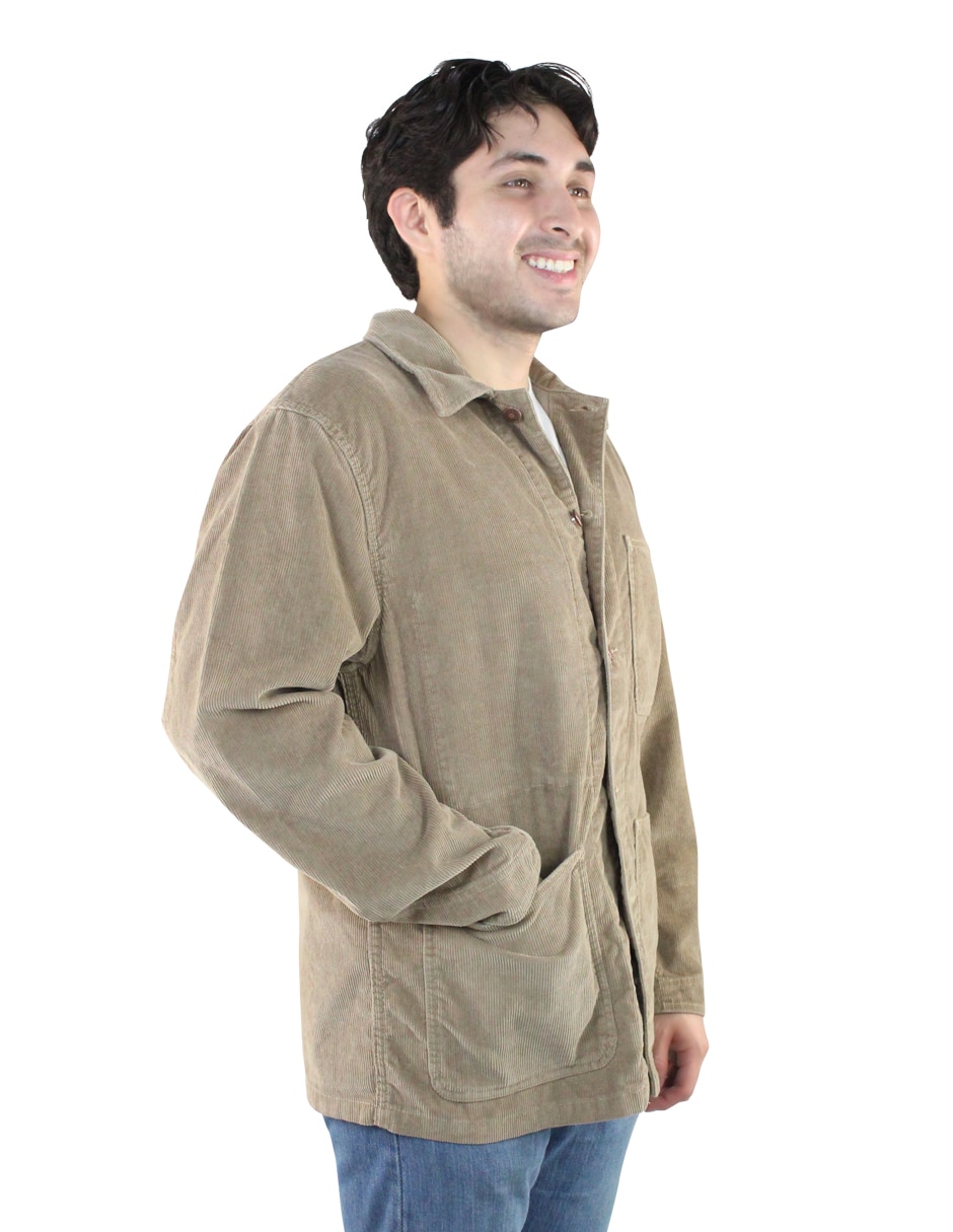 Chamarra Casual No de Algodón Con bolsillos para hombre 7