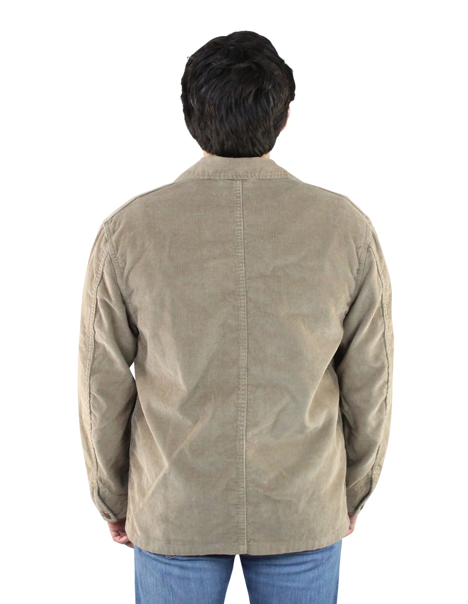 Chamarra Casual No de Algodón Con bolsillos para hombre 4