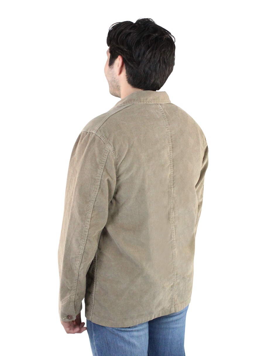 Chamarra Casual No de Algodón Con bolsillos para hombre 2