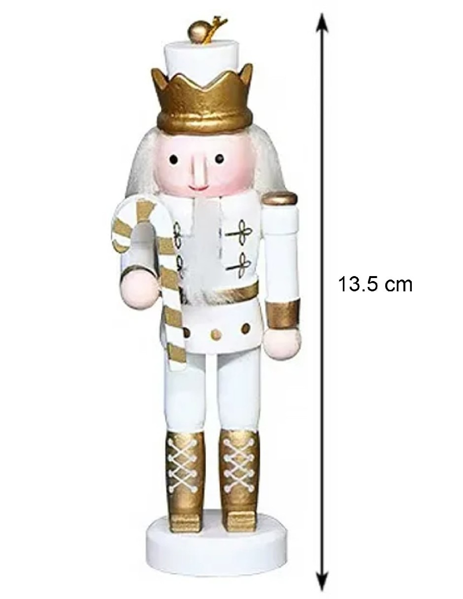 Set de figura decorativa de cascanueces navidad de madera 3