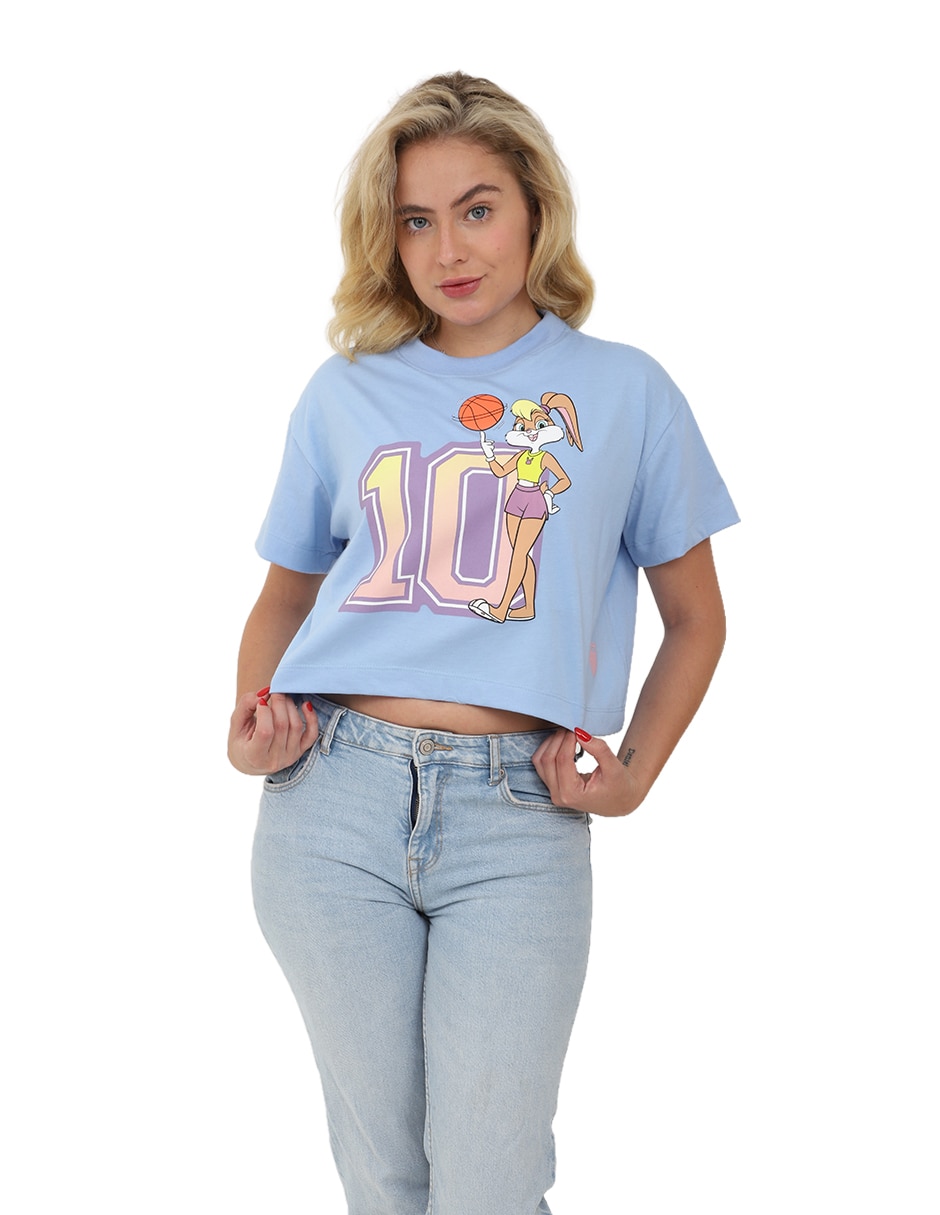 Playera manga corta Lola cuello redondo mujer Playera manga corta Lola cuello redondo mujer