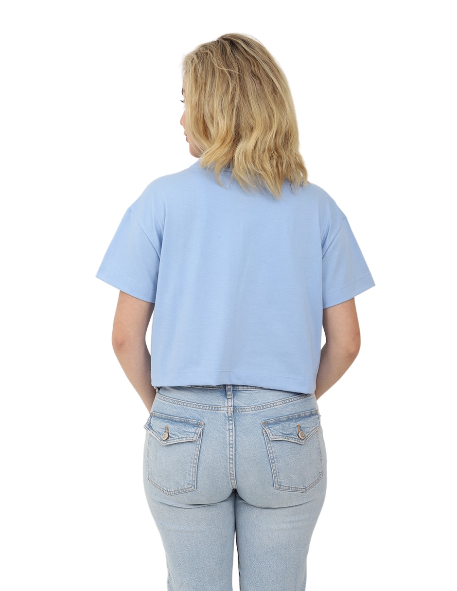 Playera manga corta Lola cuello redondo mujer 3