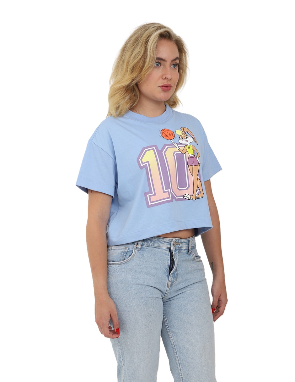 Playera manga corta Lola cuello redondo mujer 4