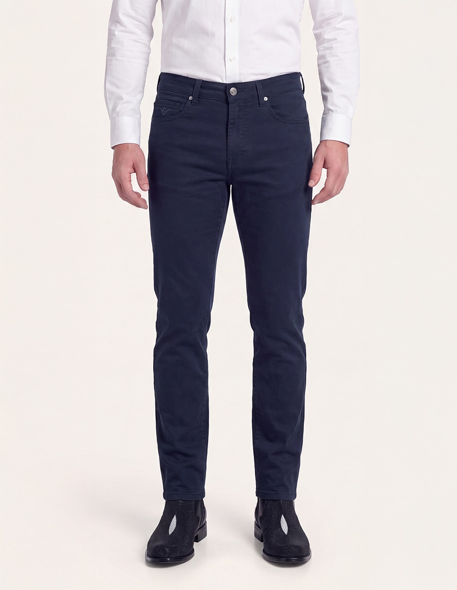 Jeans regular lavado obscuro para hombre Jeans regular lavado obscuro para hombre