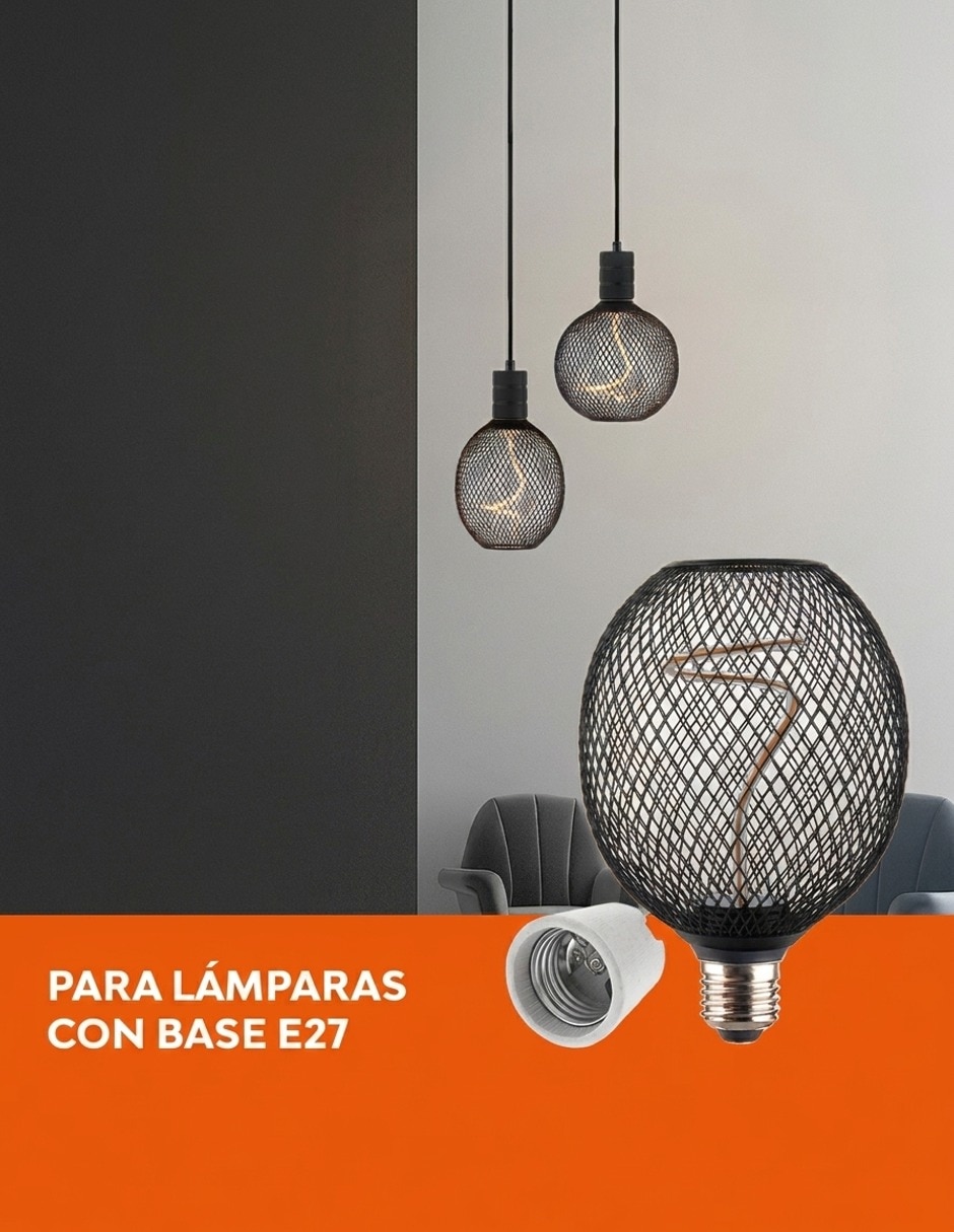 Foco vintage 4 W de consumo 25 W de iluminación 150 lm lúmenes 2