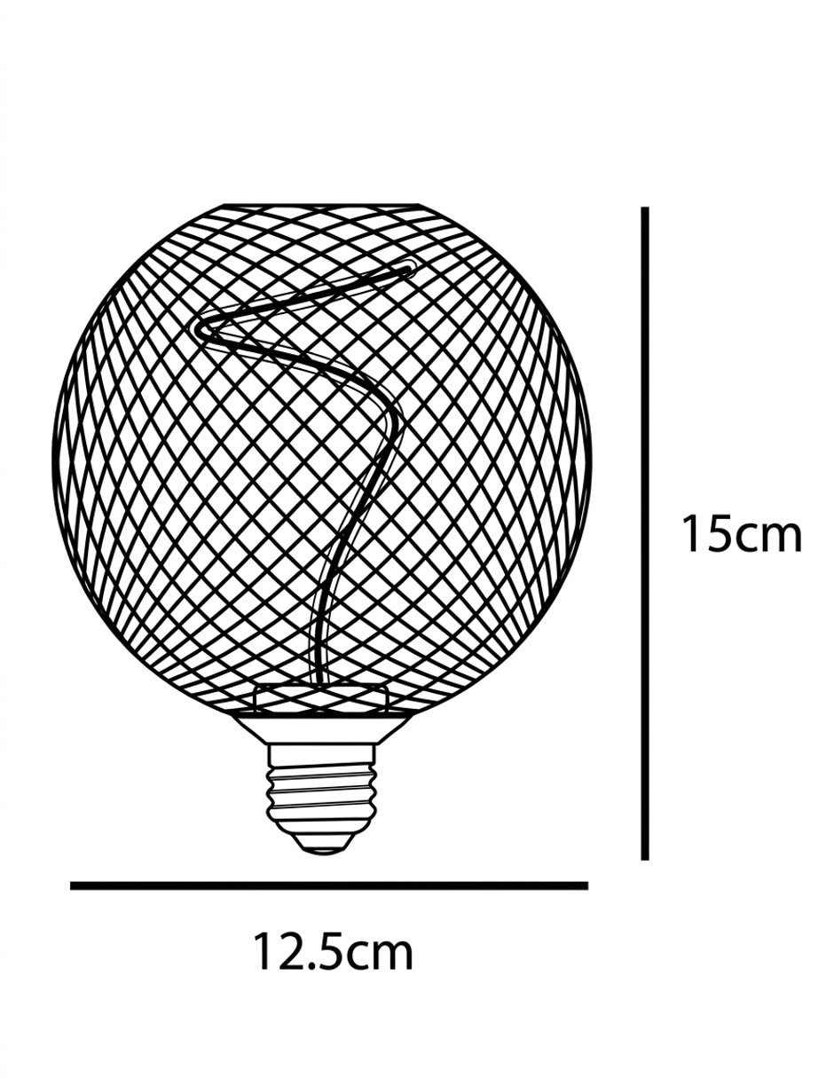 Foco vintage 4 W de consumo 25 W de iluminación 150 lm lúmenes 5