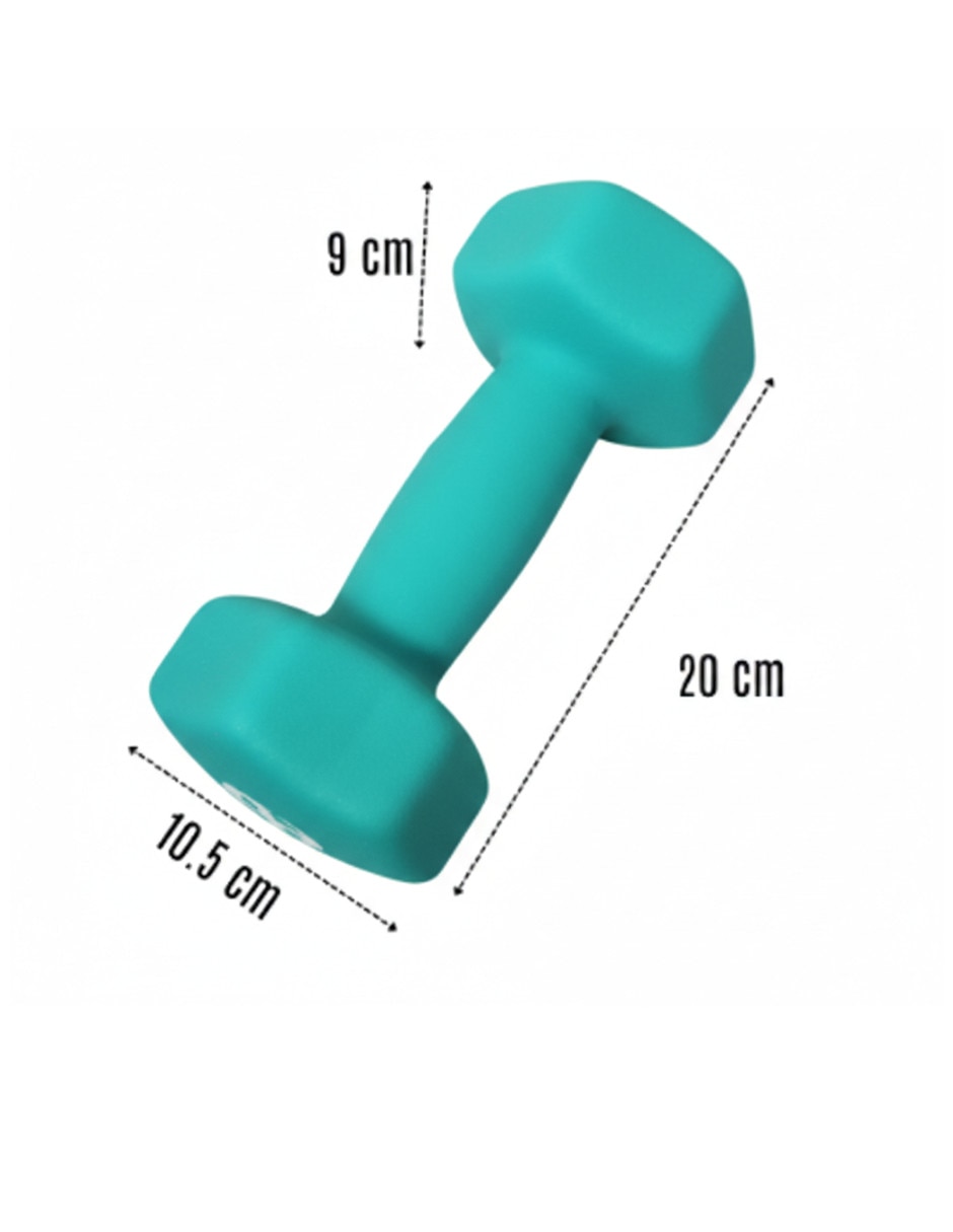 Set mancuernas de peso fijo 4 kg 2 piezas 5