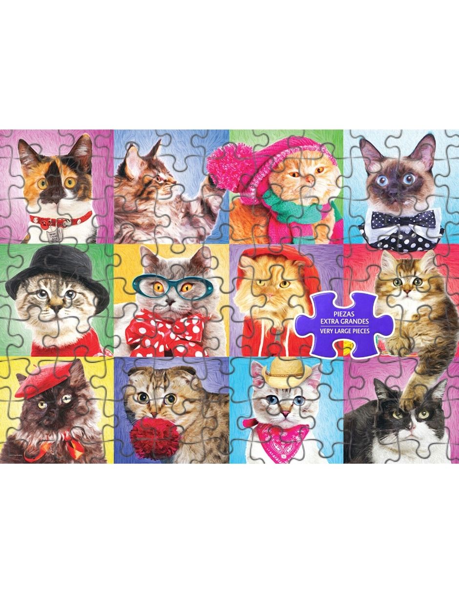 Rompecabezas Retrato de gatos 300 piezas 4